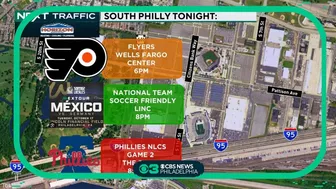 Phillies, Flyers and soccer games make for traffic nightmare in Philadelphia Tuesday night