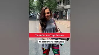 Tejasswi Prakash gets papped after her yoga session | SBB