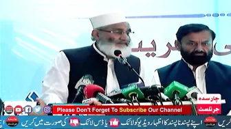 JI Ameer Siraj Ul Haq About Afghan Refugees