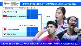 Draw & Jadwal Semifinal Xpora Indonesia International Challenge 2023 Surabaya Besok Live