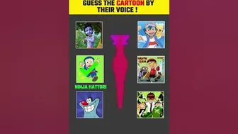 Guess The Cartoon By Thier Voice Challenge #4 #viral #challenge #cartoon #quiz