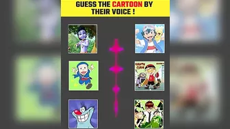 Guess The Cartoon By Thier Voice Challenge #4 #viral #challenge #cartoon #quiz