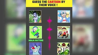 Guess The Cartoon By Thier Voice Challenge #4 #viral #challenge #cartoon #quiz