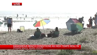 Bay Area heat brings large crowds to beach