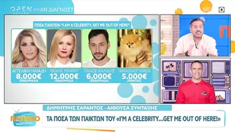 Τα ποσά των παικτών του I’m a celebrity… get me out of here! | Πρωινό ΣουΣου 20/10/2023 | OPEN TV