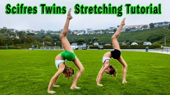 Warm Up/Stretching Tutorial with The Scifres Twins (Bristyn and Berkeley)