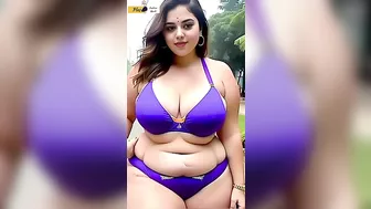 Raipur's Empowered Beauty: A Plus Size Girl in Bikini Undergarments - Part 01