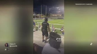 Texas father dances along to daughter's cheer routine in viral TikTok