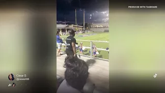 Texas father dances along to daughter's cheer routine in viral TikTok