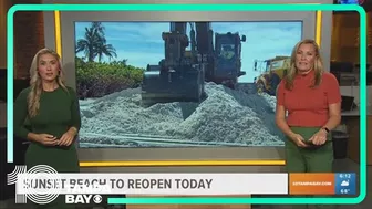 Sunset Beach is reopening today, Indian Rocks beach to start its own restoration project