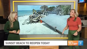 Sunset Beach is reopening today, Indian Rocks beach to start its own restoration project