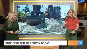 Sunset Beach is reopening today, Indian Rocks beach to start its own restoration project