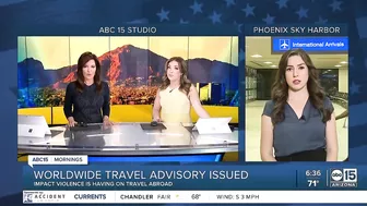 Worldwide travel advisory issued amid violence abroad