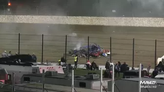 Massive Steel Block Late Model Flip | 2023 Dirt Track World Championship at Eldora Speedway