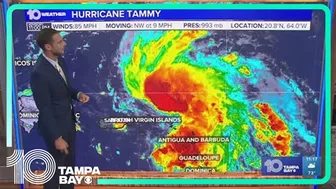 Tracking the Tropics: Hurricane Tammy to slowly weaken over next several days