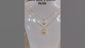 Pesona kalung 9k & liontin 8kDapatkan koleksi emas terbaru di @sinanjungjaya blok E 7 8 9 Termurah T