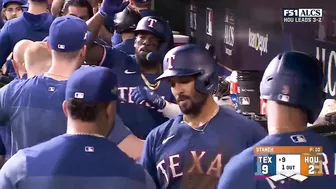 ADOLIS GAR-CÍ-A LATER! GRAND SLAM for the Rangers SUPERSTAR in GAME 6 of the ALCS!