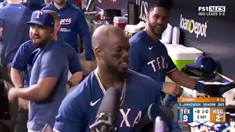 ADOLIS GAR-CÍ-A LATER! GRAND SLAM for the Rangers SUPERSTAR in GAME 6 of the ALCS!