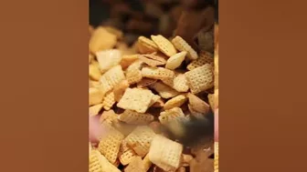 So easy chex mix! | Heartway Farms #shorts ASMR food video #asmr