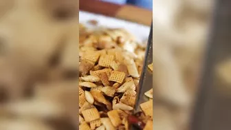 So easy chex mix! | Heartway Farms #shorts ASMR food video #asmr