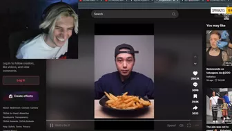 xQc Dies Laughing at the same TikTok