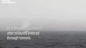 Israeli military releases footage of attempted Hamas beach attack