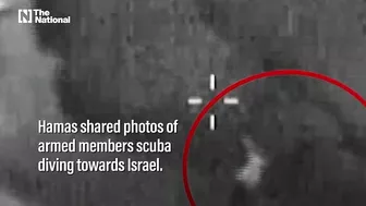 Israeli military releases footage of attempted Hamas beach attack