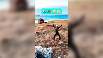 Social media expectations vs Reality ???????? #travel #explore #nature #reality #fyp #shorts #adventure