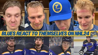 Blues players evaluate their NHL 24 character models