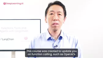 New course: Functions, Tools and Agents with LangChain