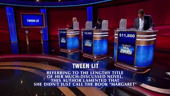 Tween Lit | Final Jeopardy! | Celebrity Jeopardy!