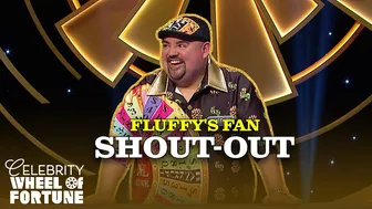 Gabriel "Fluffy" Iglesias Gives Fan a Shout-Out | Celebrity Wheel of Fortune