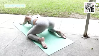 Daily Yoga Stretching | Backyard Edition | 3 Minutes