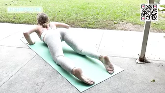 Daily Yoga Stretching | Backyard Edition | 3 Minutes