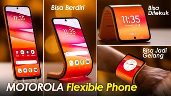 INOVASI TERBARU! HP BISA JADI GELANG!!! Motorola Flexible Phone! HP Masadepan Yang Lebih Fleksibel!