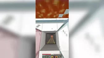 Escaping a VOLCANO in Minecraft ???? #Shorts