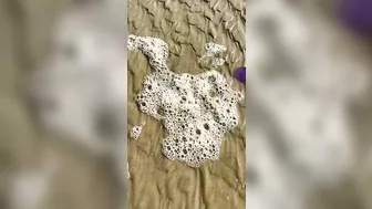 EXTREMELY Satisfying Smashing Beach Bubbles! #shorts