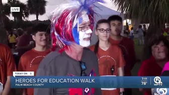 People support public education in Palm Beach County in 5K