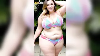 Sofia's Yoga Journey: Plus-Size Beauty in Bikini Undergarments | Part 01