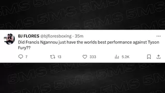 CELEBRITIES AND INFLUENCERS RESPOND TO TYSON FURY VS FRANCIS NGANNOU