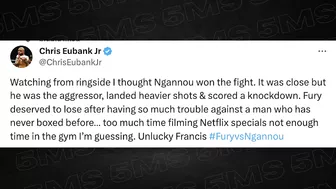 CELEBRITIES AND INFLUENCERS RESPOND TO TYSON FURY VS FRANCIS NGANNOU