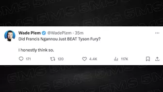 CELEBRITIES AND INFLUENCERS RESPOND TO TYSON FURY VS FRANCIS NGANNOU