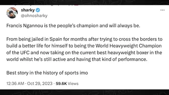 CELEBRITIES AND INFLUENCERS RESPOND TO TYSON FURY VS FRANCIS NGANNOU