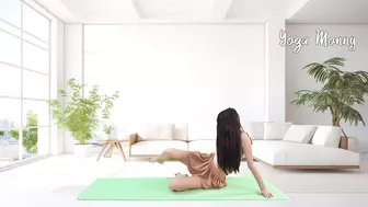 Quick 1-Minute Morning Yoga: 3 Effective Back Stretching Exercises with Yoga Monny!