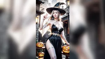 [4K] 할로윈 언더웨어 룩북 Halloween Lookbook#ai #lookbook #aiart #halloweencostume#lingerie