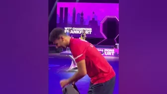 A wholesome compilation of Omar Assar’s celebration after picking up the W at #WTTFrankfurt ????????