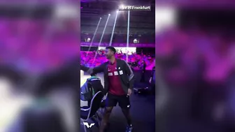 A wholesome compilation of Omar Assar’s celebration after picking up the W at #WTTFrankfurt ????????