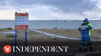 Southsea beach cordoned off after body found on shore