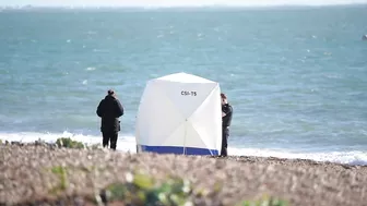 Southsea beach cordoned off after body found on shore