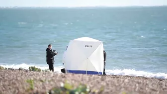 Southsea beach cordoned off after body found on shore